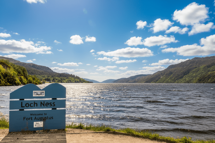 Imagen del Lago Ness en un día de sol