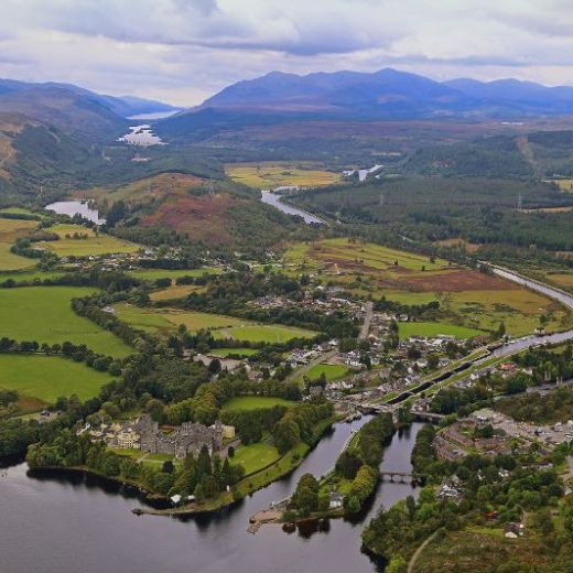 Vista aérea de Fort Augustus