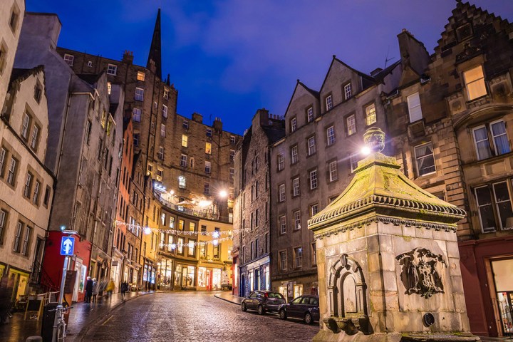 a castle like building in a city